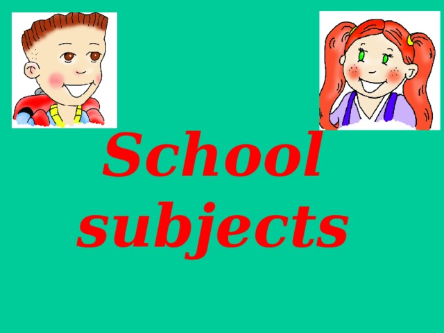 School subjects 