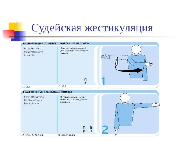  Судейская жестикуляция 