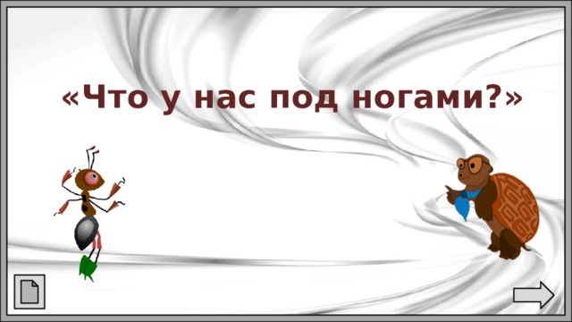 «Что у нас под ногами?» 