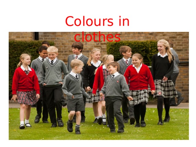 Colours in clothes 