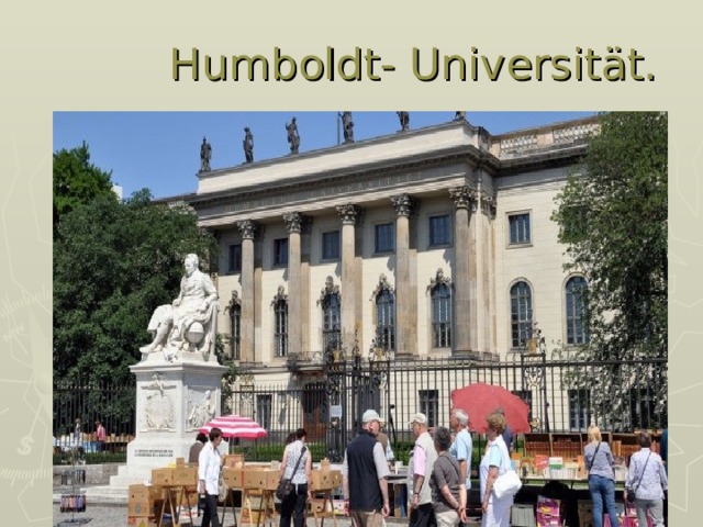  Humboldt- Univ ersität. 