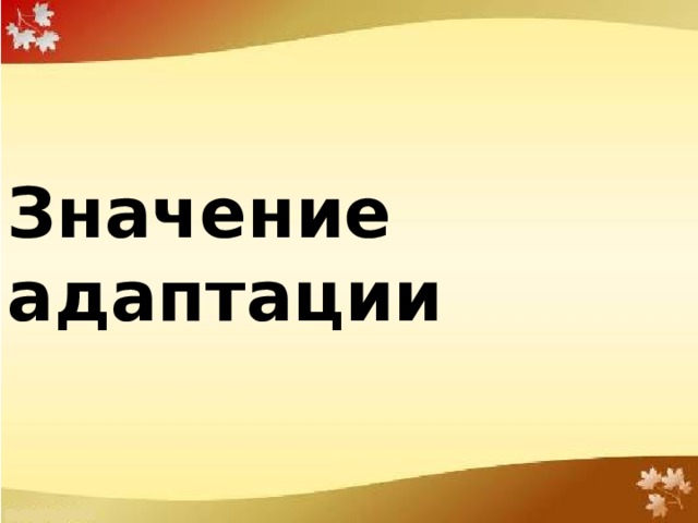 Показатели успешной адаптации 