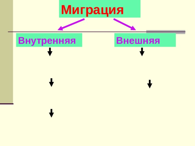 Миграция Внутренняя Внешняя 