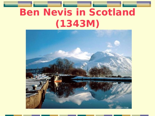 Ben Nevis in Scotland (1343M) 