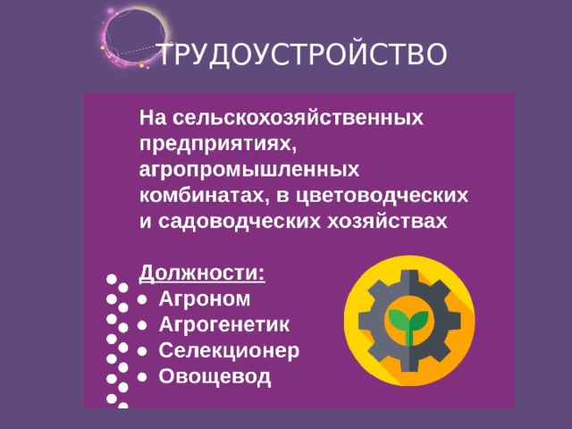 ТРУДОУСТРОЙСТВО 