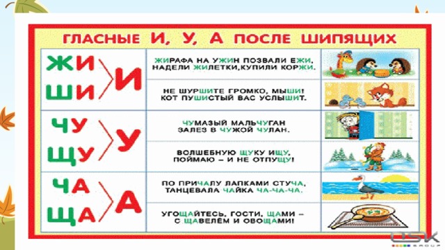 Картинки по русскому языку 2 класс для школы