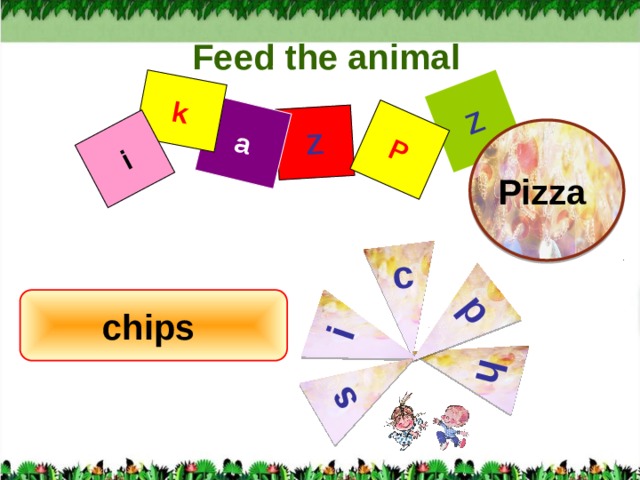 Z a Z k i P c i h p s Feed the animal Pizza chips   