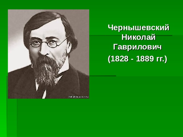 Чернышевский Николай Гаврилович (1828 - 1889 гг.) 