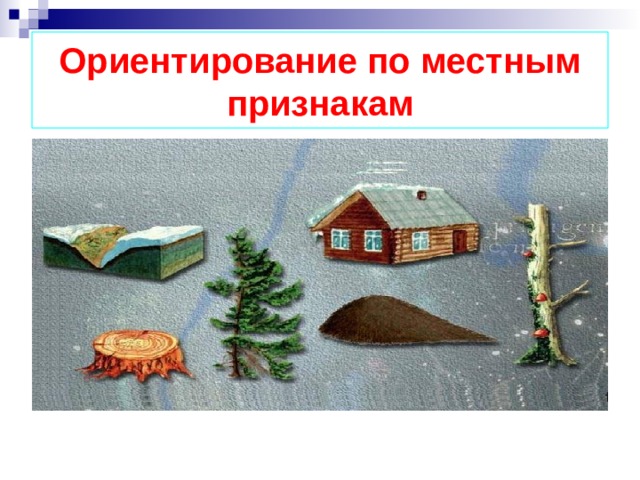 Ориентирование по местным признакам 