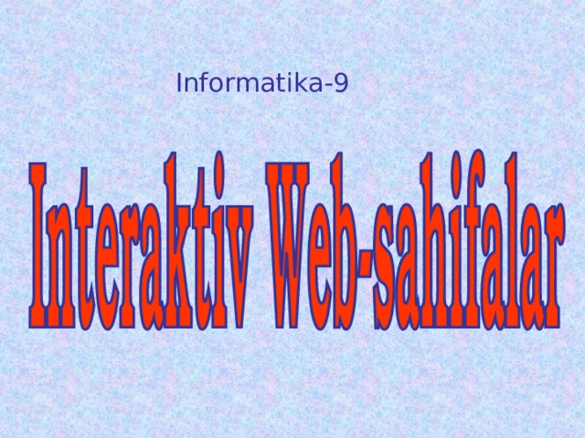 Informatika-9 