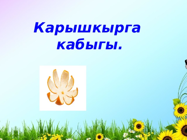 Карышкырга кабыгы. 