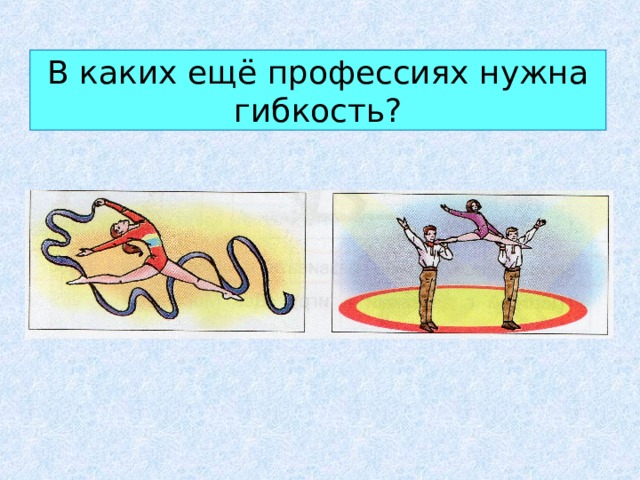 В каких ещё профессиях нужна гибкость? 