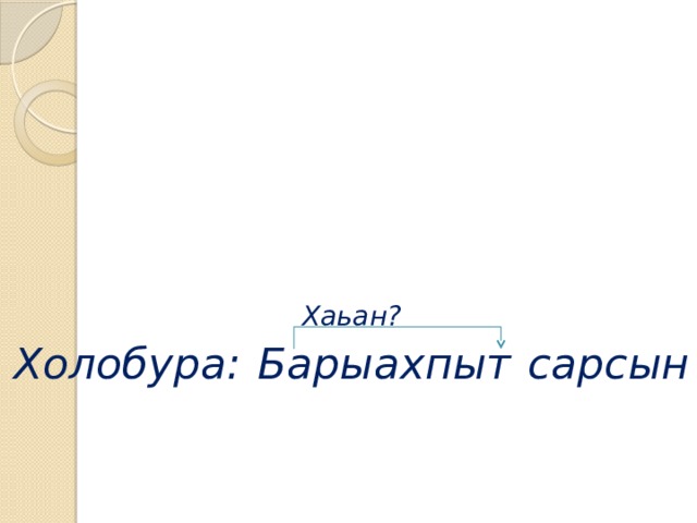 Солбуйар аат презентация