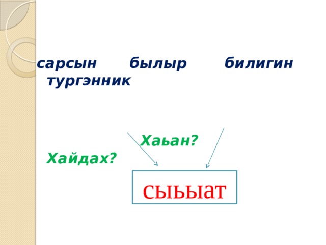 Картинка утуе сарсыарданан