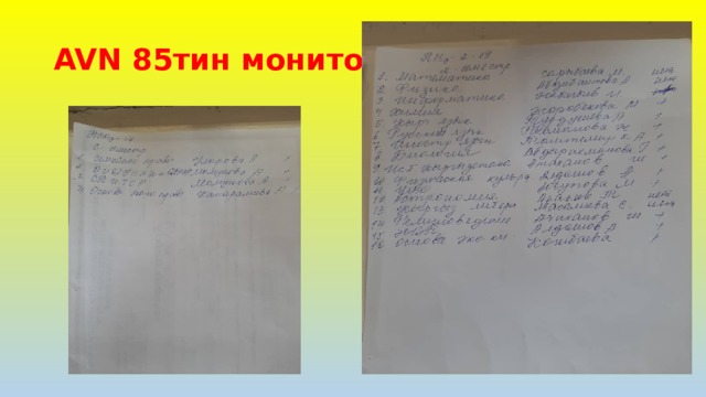 AVN 85тин мониторинги 