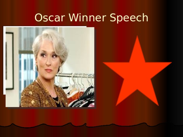 Oscar Winner Speech 