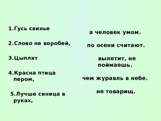 Картинка к пословице слово не воробей вылетит не поймаешь