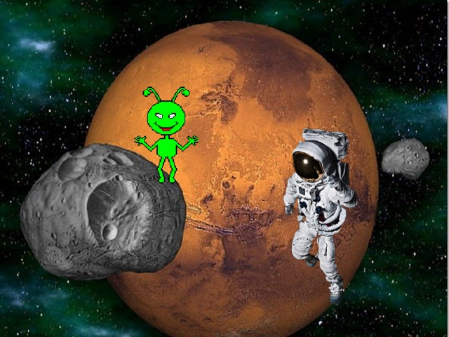 Марс меньше Земли, но у него есть два спутника – Фобос и Демос (что в переводе означает Страх и Ужас – так звали сыновей бога войны) 