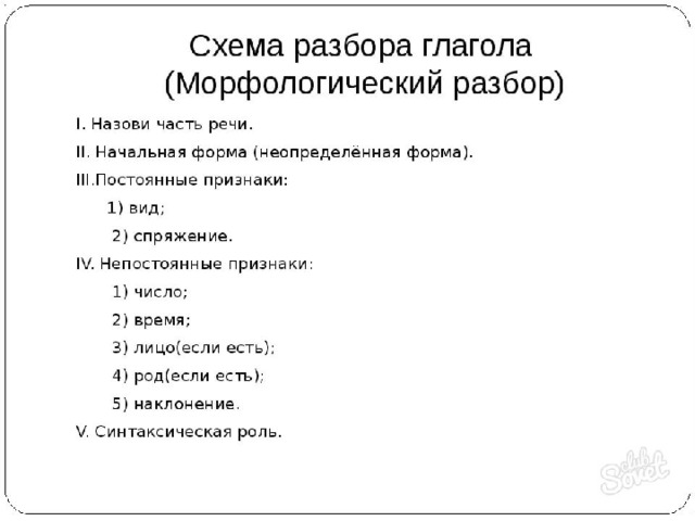 Морфологический разбор глагола 6 класс презентация ладыженская