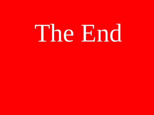 The End    