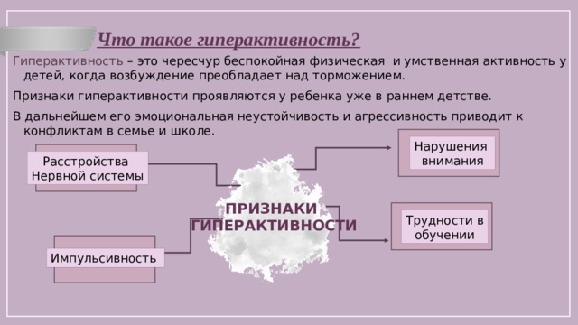 Недостаточное развитие внимания усидчивости памяти эмоциональная неустойчивость это в педагогике