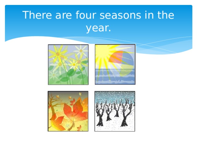 There are four seasons in the year. 