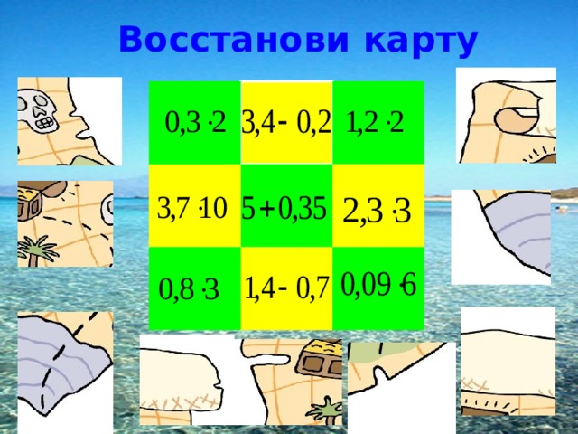 Интеллект карта десятичные дроби