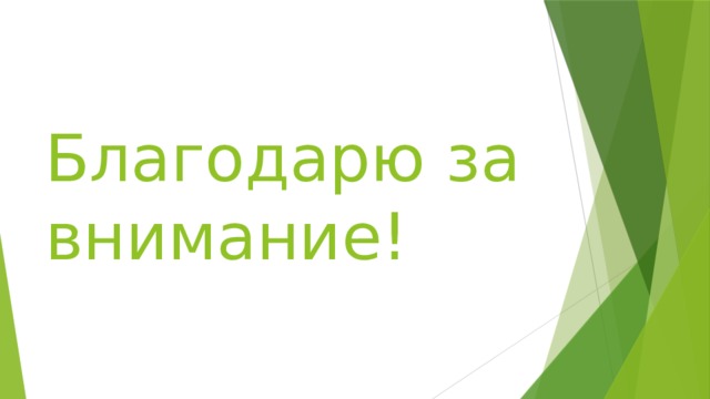  Благодарю за внимание! 