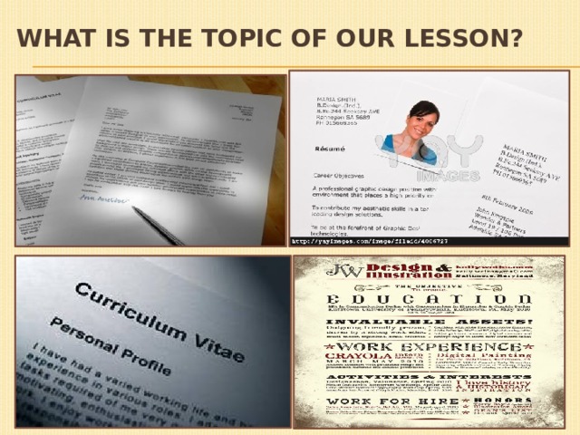 What is the topic of our lesson? 