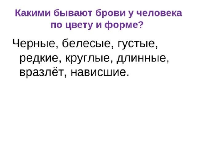 Презентация описание внешности человека 7 класс