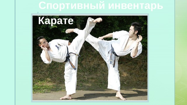 Спортивный инвентарь Карате 