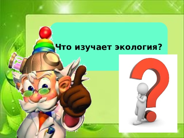 Что изучает экология? 