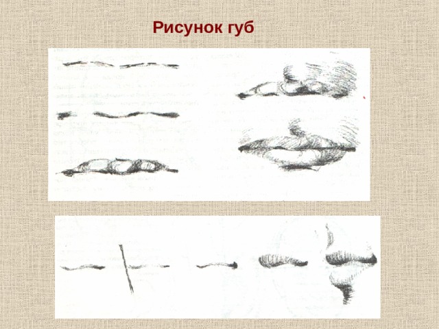 Рисунок губ 