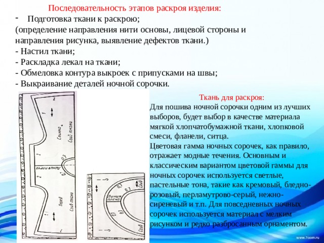 Определения раскрой