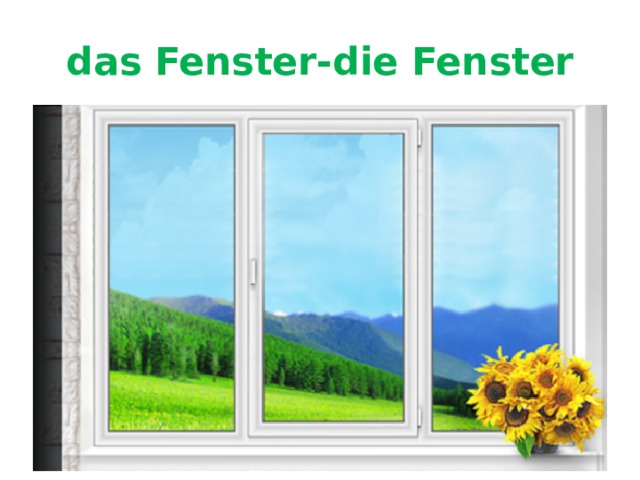 das Fenster-die Fenster 