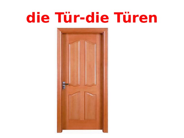 die Tür-die Türen 