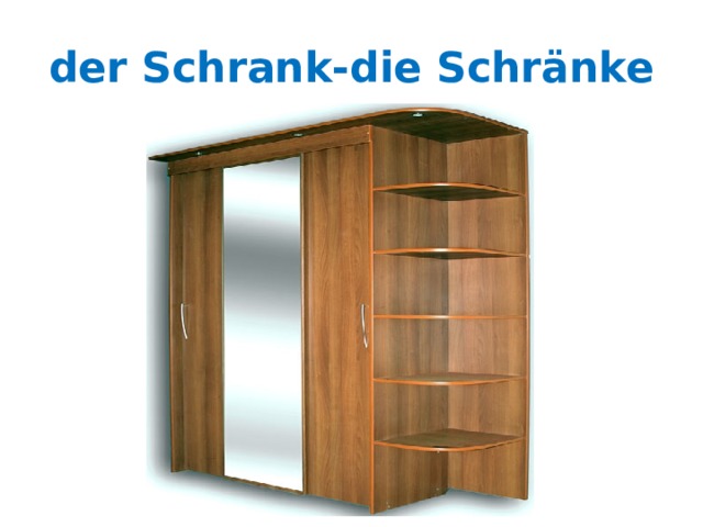 der Schrank-die Schränke 