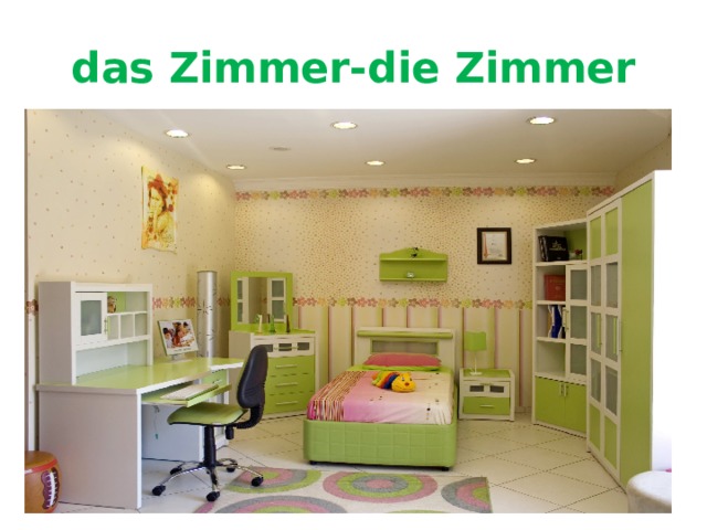 das Zimmer-die Zimmer 