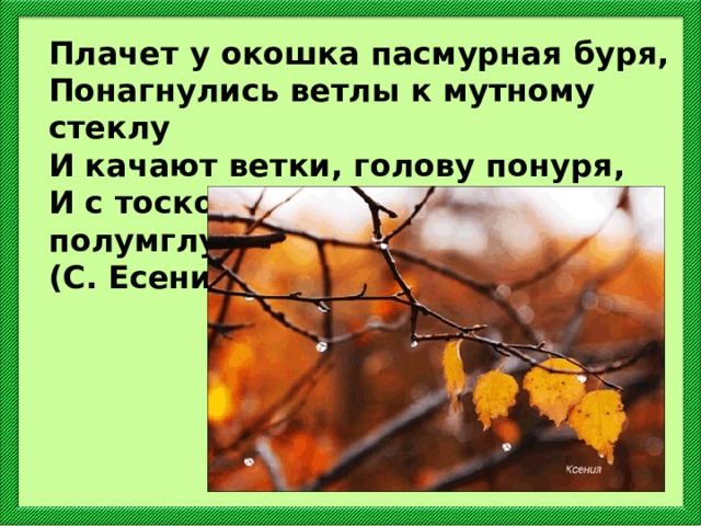 Как называется изображение неживого предмета как живого существа буря плачет у окна