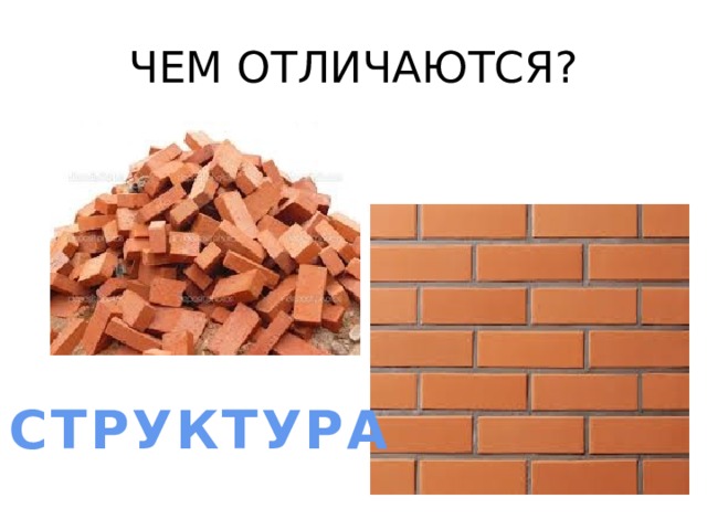 ЧЕМ ОТЛИЧАЮТСЯ? СТРУКТУРА 