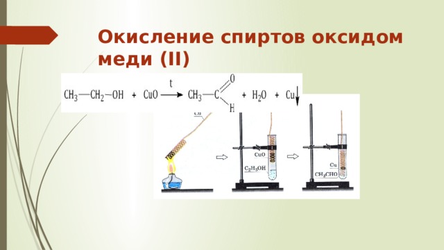 Продукт окисления этанола оксидом меди 2