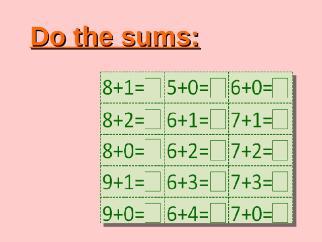 Do the sums:  