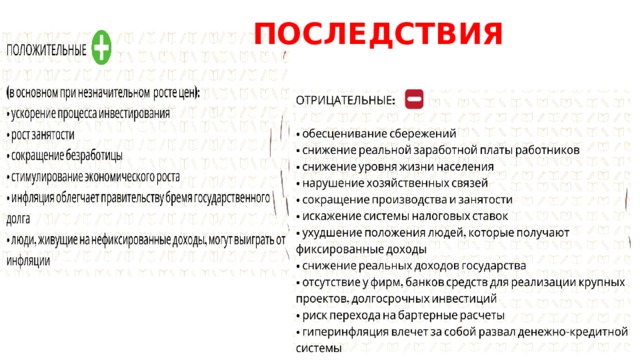 Презентация по обществознанию 8 класс инфляция и семейная экономика боголюбов