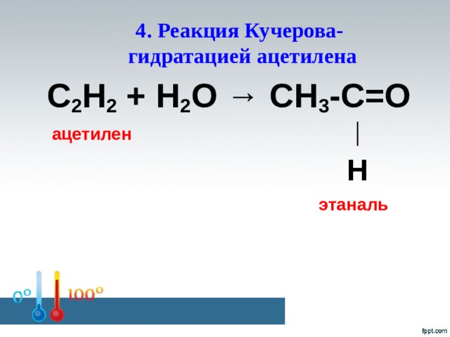 Ацетилен образуется в результате реакции
