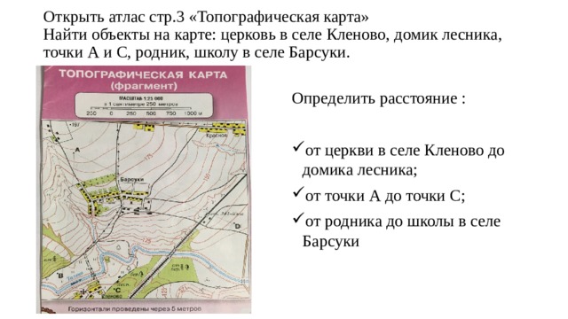 Топографическая карта это 5 класс