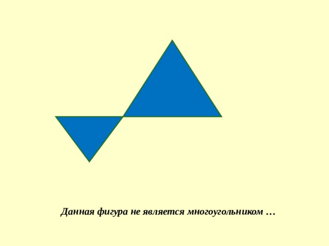  Данная фигура не является многоугольником …  Данная фигура не является многоугольником … 