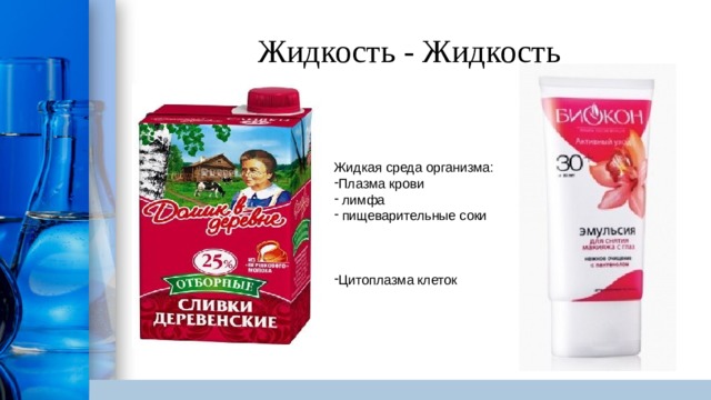 Жидкость - Жидкость Жидкая среда организма: Плазма крови  лимфа  пищеварительные соки Цитоплазма клеток 