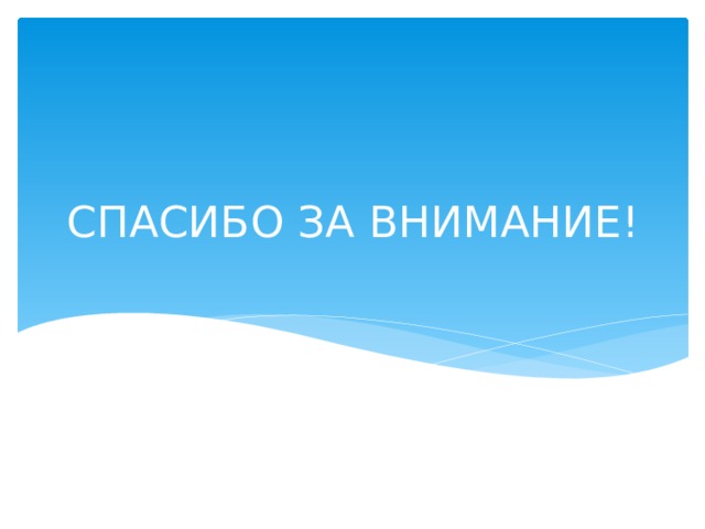 СПАСИБО ЗА ВНИМАНИЕ! 
