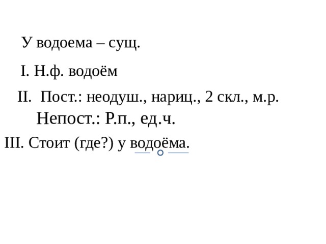 Морфологический разбор слова «стоит», какая часть речи