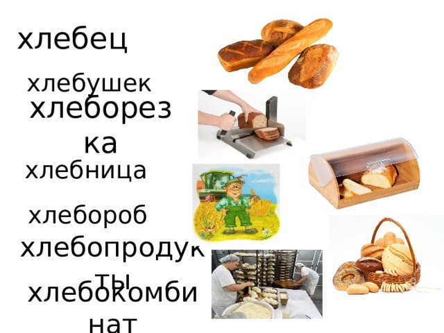 хлебец хлебушек хлеборезка хлебница хлебороб хлебопродукты хлебокомбинат 